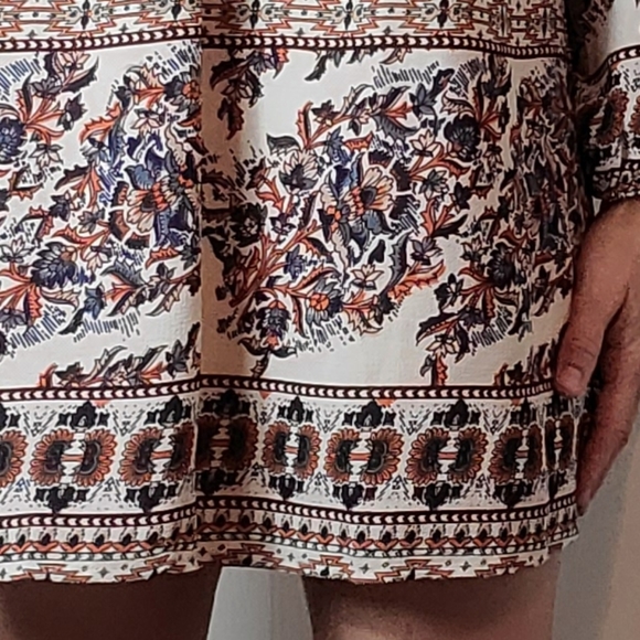 ENTRO🌼 bishop sleeves & Tassels floral boho dress - Picture 8 of 11